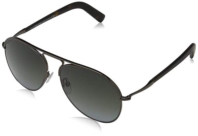 Tom Ford TF448 08B Cody - Shiny Gumetal Black-Smoke Gradient by Tom Ford for Men - 56-15-145 mm Sunglasses