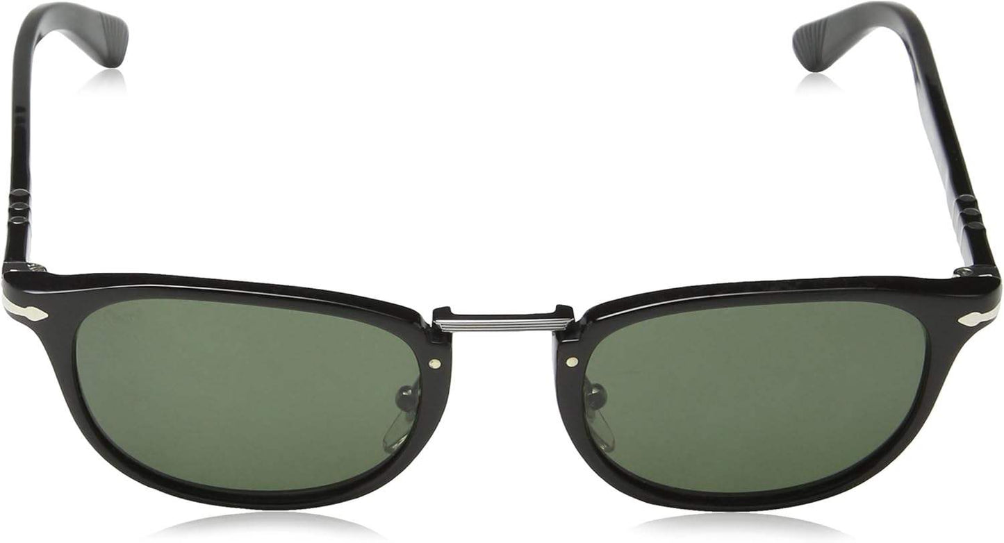 Persol PO3127S 95-58 - Black-Green Polarized by Persol for Men - 52-22-145 mm Sunglasses