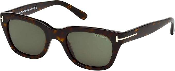 Tom Ford TF237 52N Snowdon - Dark Havana-Green by Tom Ford for Men - 52-20-140 mm Sunglasses