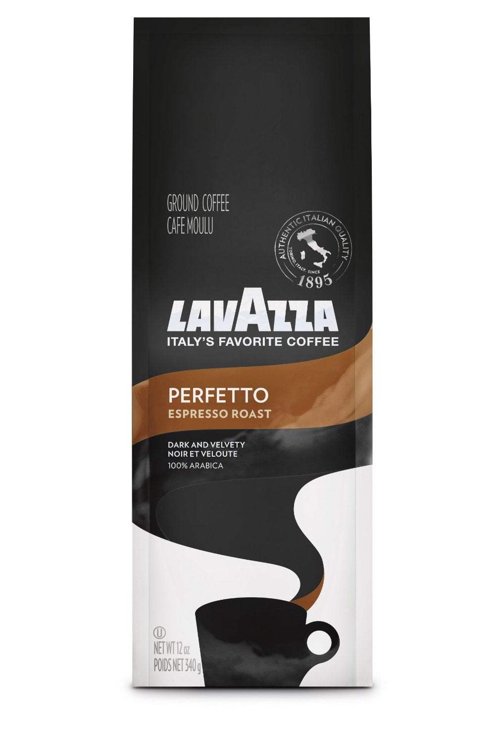 Perfetto Espresso Roast Ground Coffee by Lavazza for Unisex - 12 oz Coffee