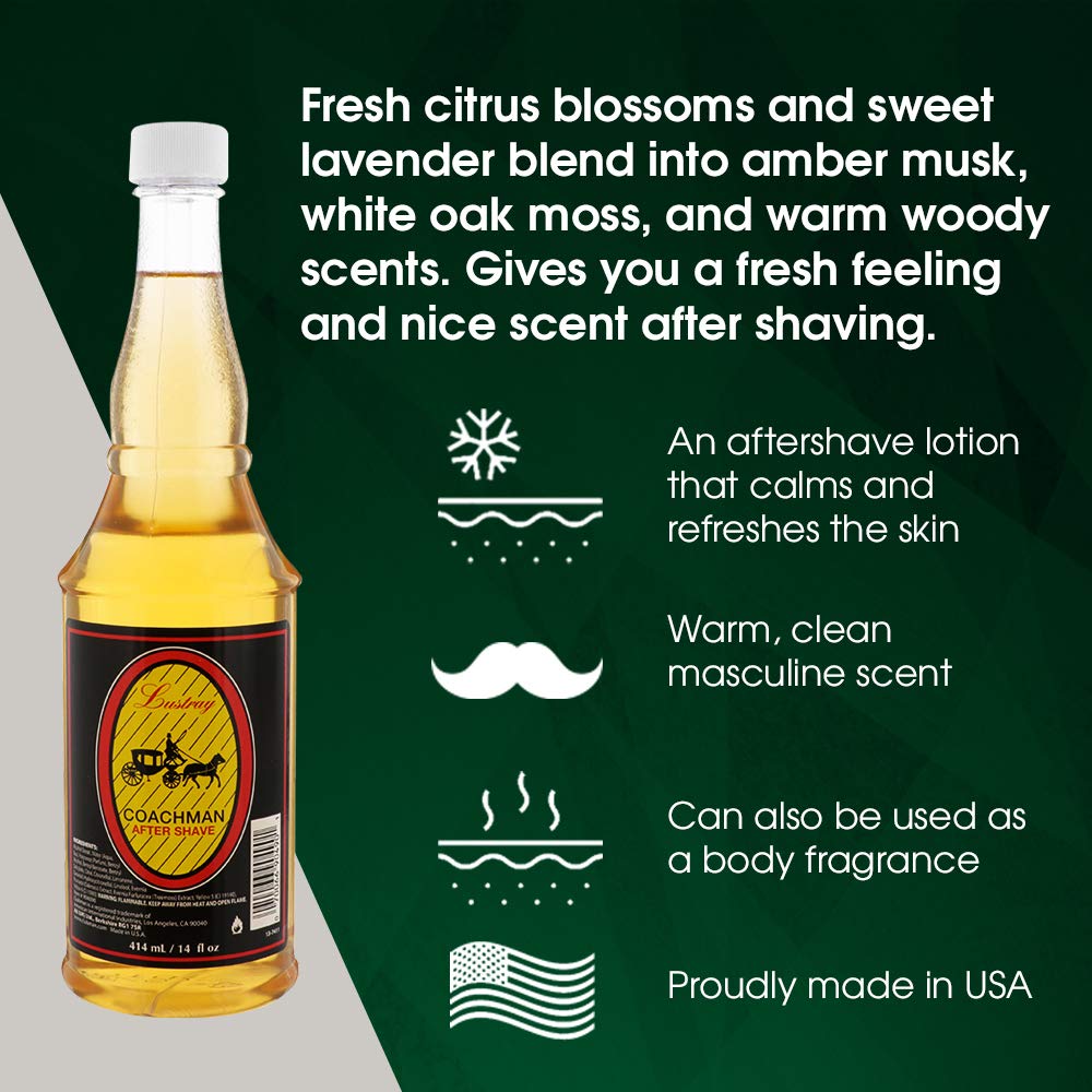 Clubman Lustray Coachman After Shave 14 oz