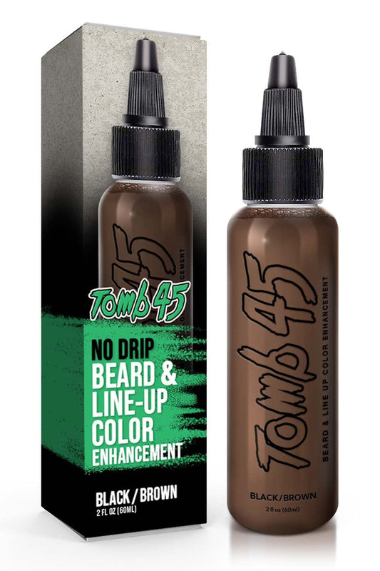 Tomb45 Beard and Line Up Color Enhancement - Black/Brown - 2 oz