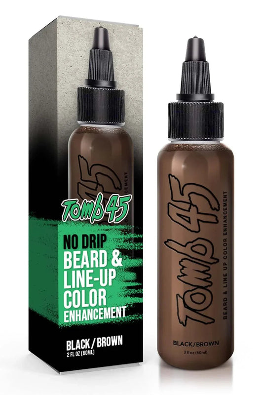 Tomb45 Beard and Line Up Color Enhancement - Black/Brown - 59ml / 2 oz