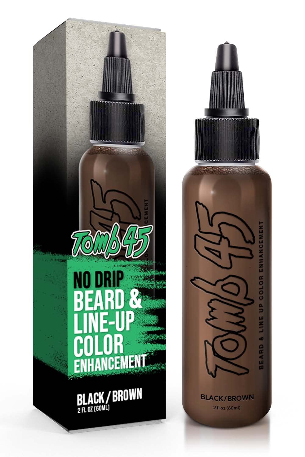 Tomb45 Beard and Line Up Color Enhancement - Black/Brown - 2 oz - Multipack