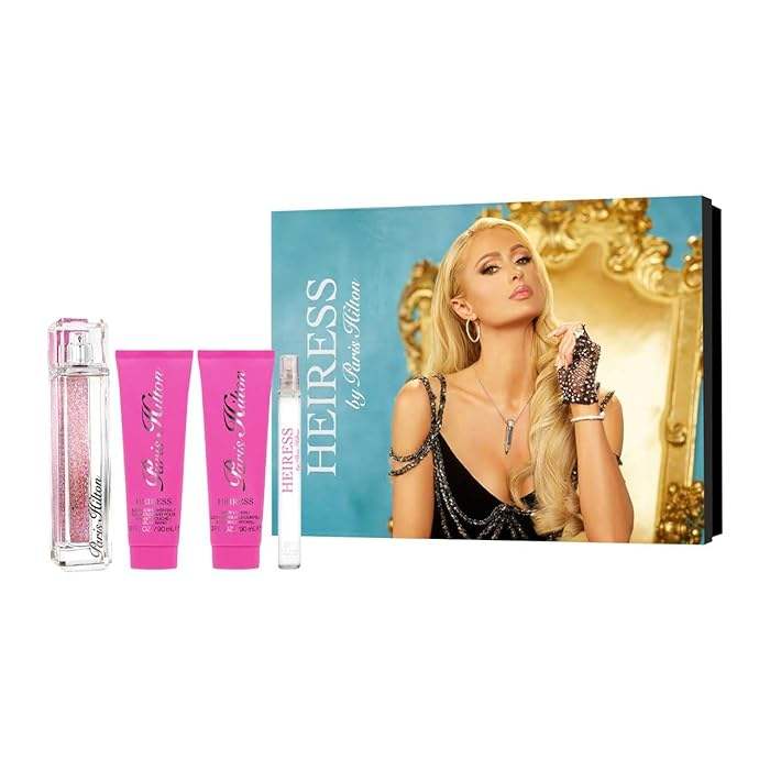 Paris Hilton by Paris Hilton for Women - 4 Pc Gift Set 3.4oz EDP Spray, 0.34oz EDP Spray, 3oz Body Lotion, 3oz Bath and Shower Gel