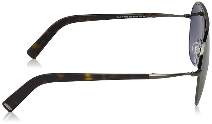 Tom Ford TF448 08B Cody - Shiny Gumetal Black-Smoke Gradient by Tom Ford for Men - 56-15-145 mm Sunglasses