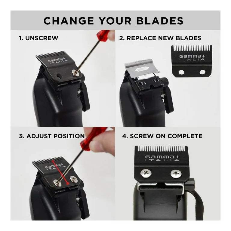 Gamma X-Pro Wide Stainless Steel With Black Diamond Carbon DLC Blades