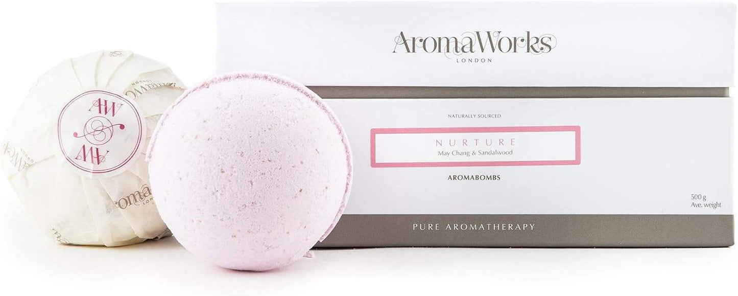 Nurture AromaBomb Duo by Aromaworks for Unisex - 2 x 8.81 oz Bath Bomb