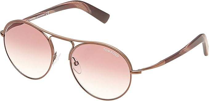 Tom Ford TF449 49T Jessie - Matte Dark Brown-Gradient Bordeaux by Tom Ford for Men - 54-18-145 mm Sunglasses