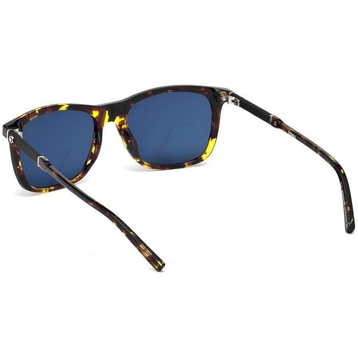 Mont Blanc MB588S 55V - Coloured Havana-Blue by Mont Blanc for Men - 52-19-145 mm Sunglasses