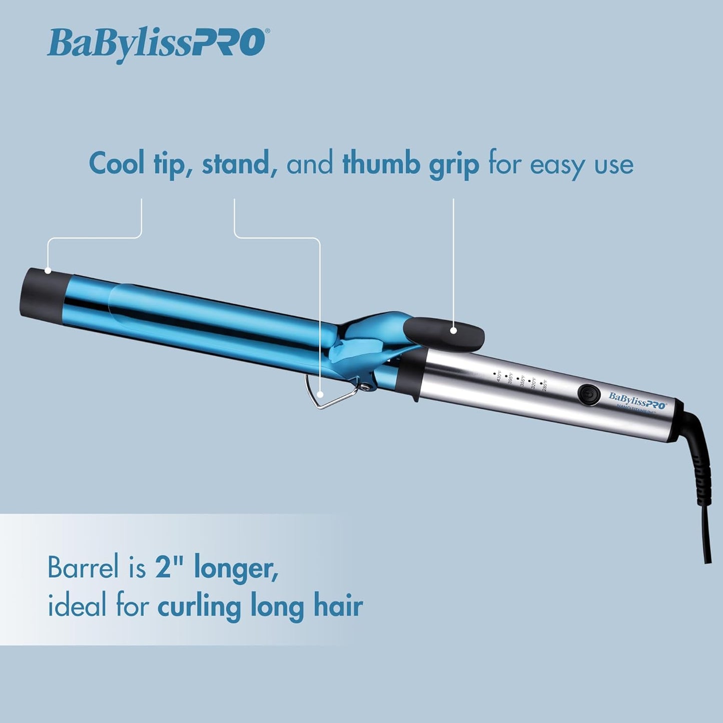 BaBylissPRO Nano Titanium Prima Ionic Hair Straightener, Curl and Straighten Hair With One Professional Tool