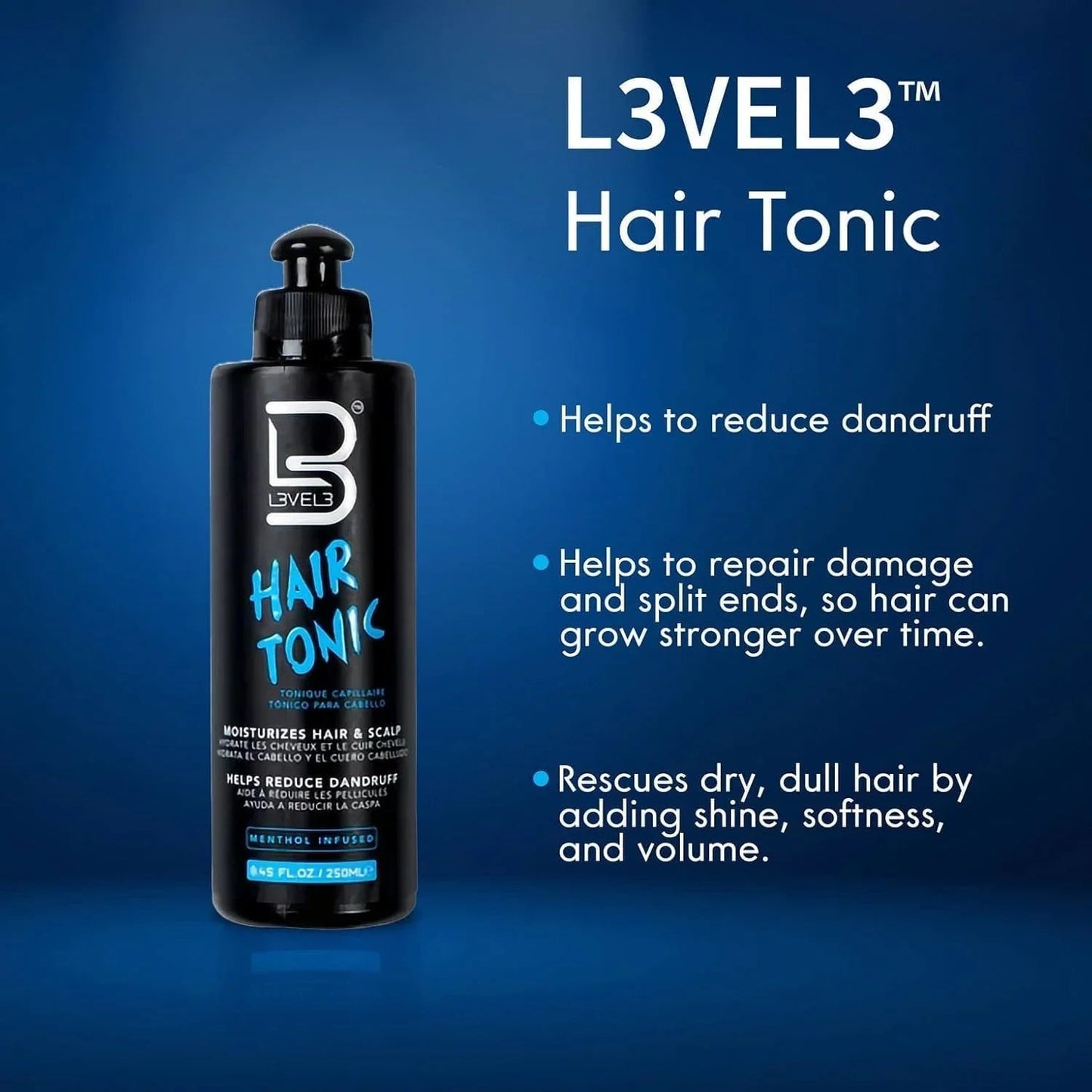 L3VEL3 Hair Tonic 250ml / 8.45 oz