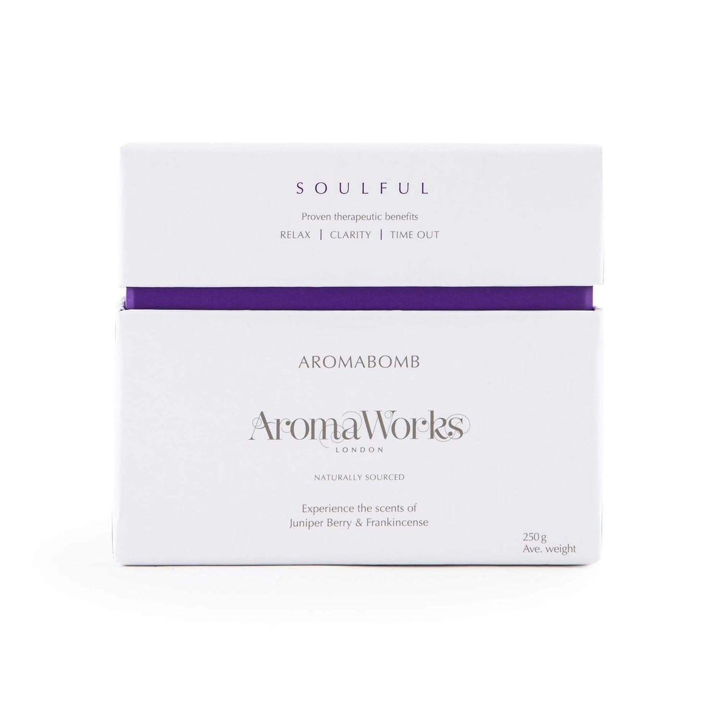 Soulful AromaBomb Single by Aromaworks for Unisex - 8.81 oz Bath Bomb