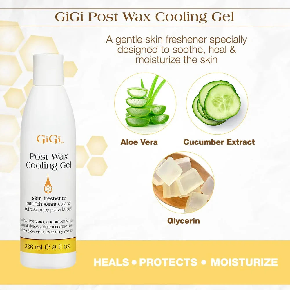 Gigi Post Wax Cooling Gel 227g / 8 oz (0.5lb)