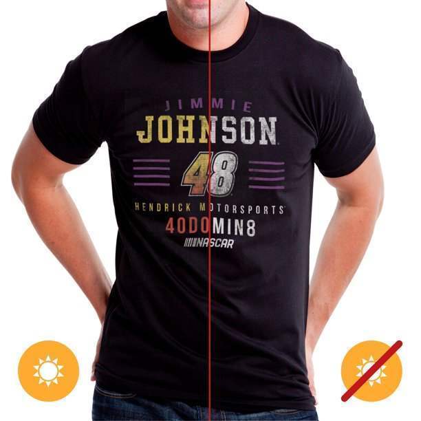 NASCAR Mens Classic Crew Tee - Jimmie Johnson - 2 Black by DelSol for Men - 1 Pc T-Shirt (S)