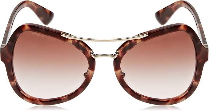 Prada SPR 18S UE0-0A6 - Spotted Brown Pink-Brown Gradient Pink by Prada for Women - 55-20-135 mm Sunglasses
