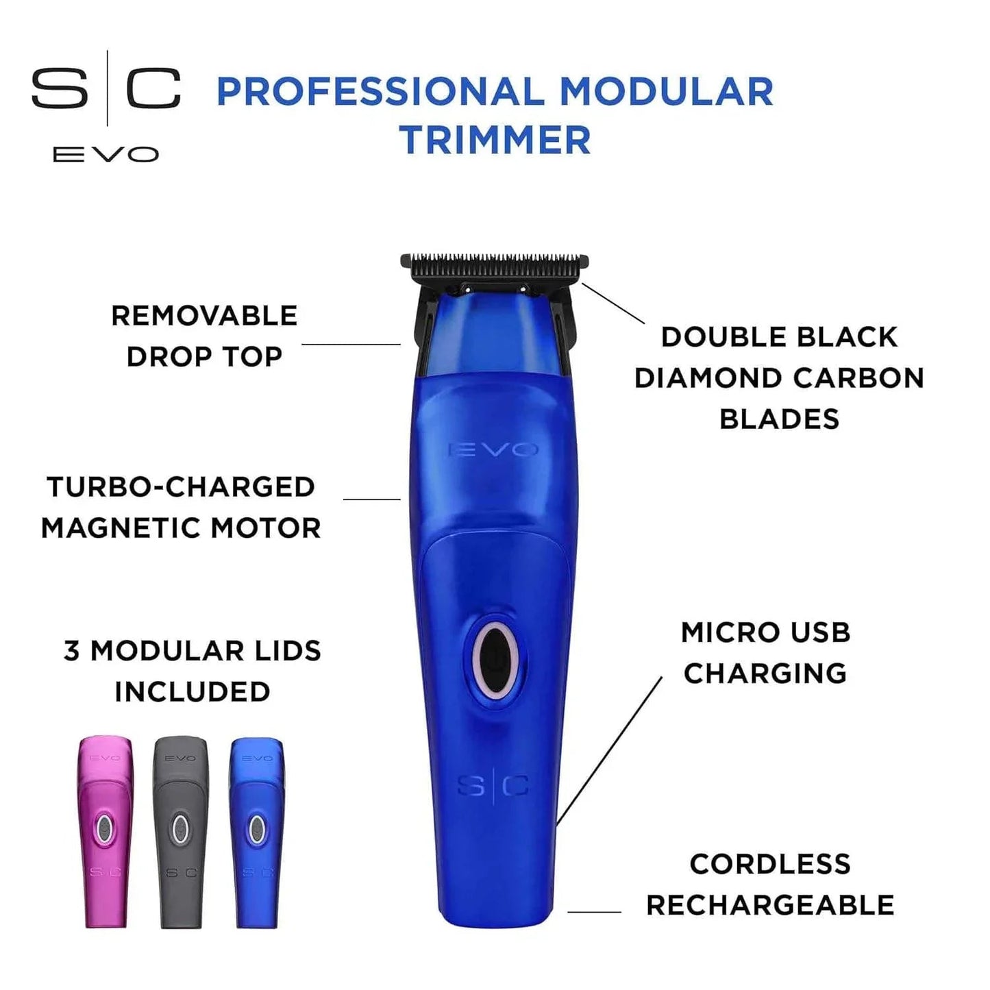 StyleCraft EVO Modular Magnetic Motor Cordless Trimmer