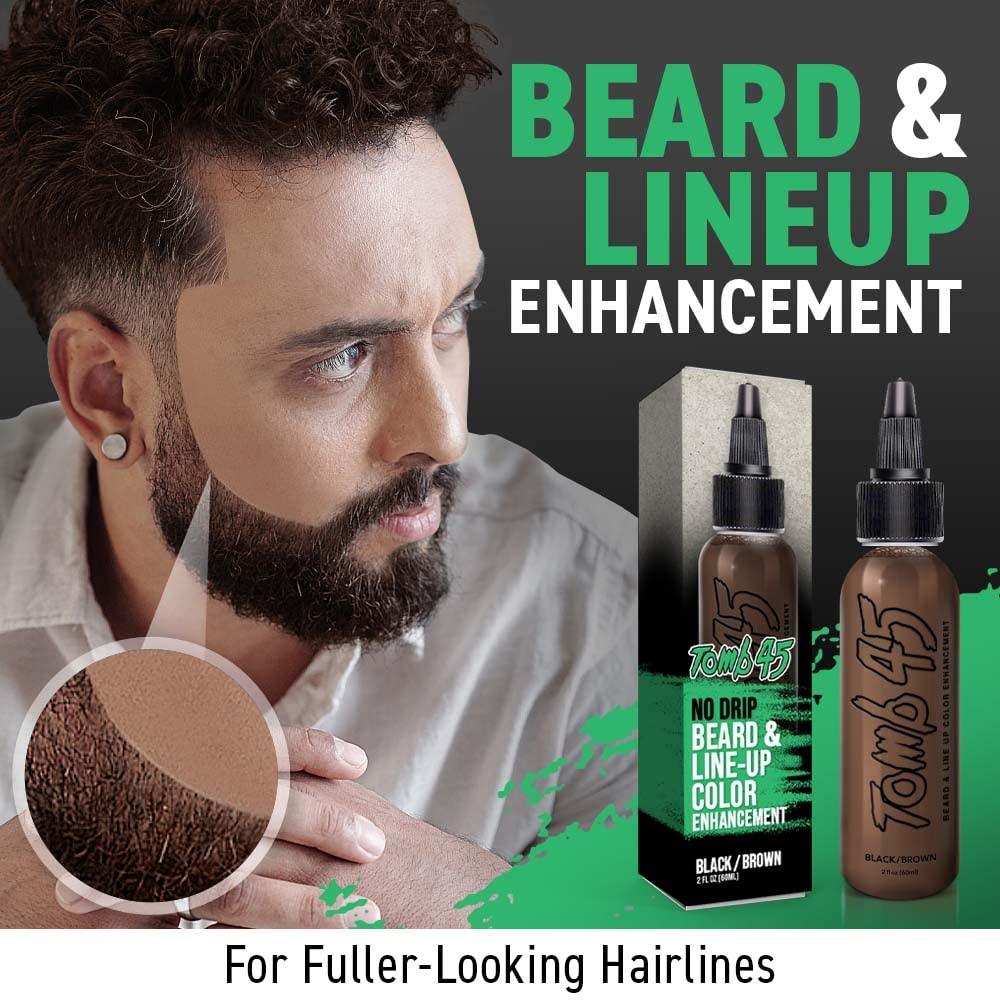 Tomb45 Beard and Line Up Color Enhancement - Black/Brown - 59ml / 2 oz