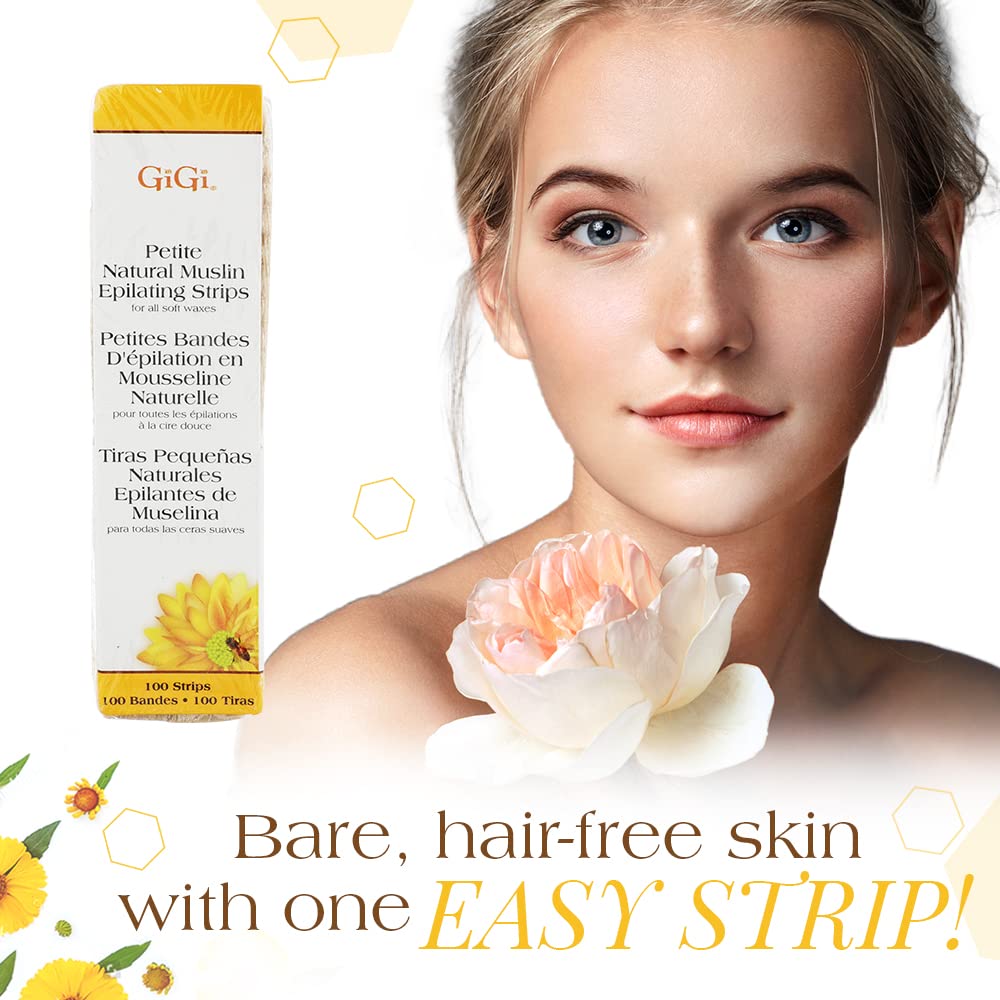 Gigi Petite Natural Muslin Epilating Strips (100 pcs)
