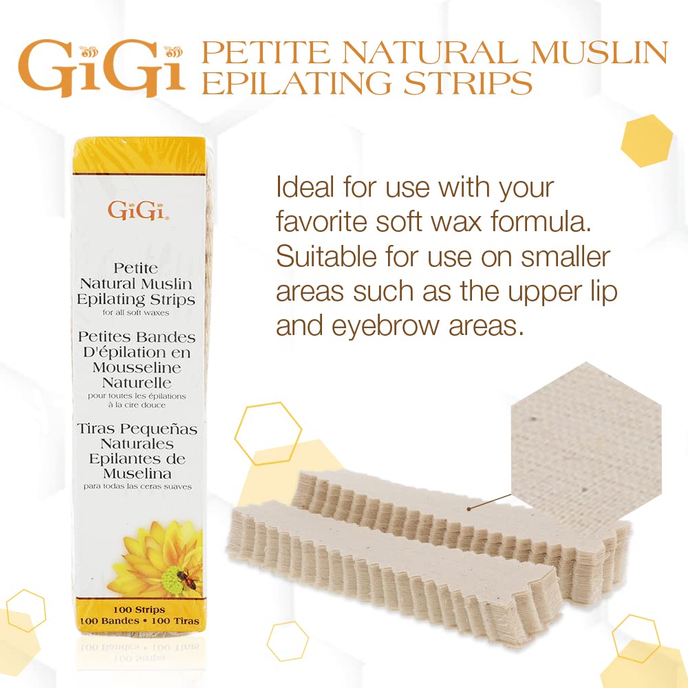 Gigi Petite Natural Muslin Epilating Strips (100 pcs)