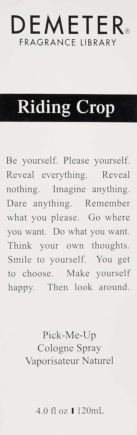 Riding Crop by Demeter for Unisex - 4 oz Cologne Spray