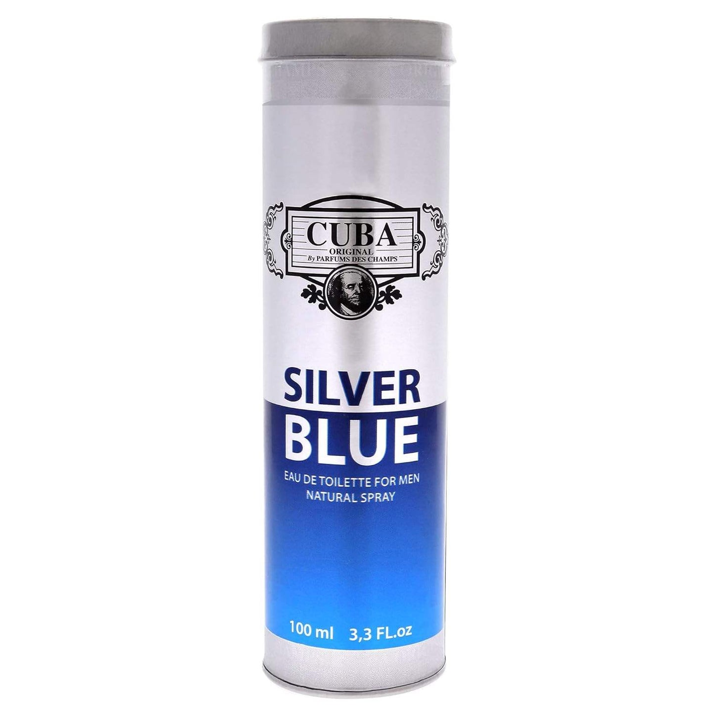 Cuba Silver Blue by Cuba for Men - 3.3 oz EDT Spray