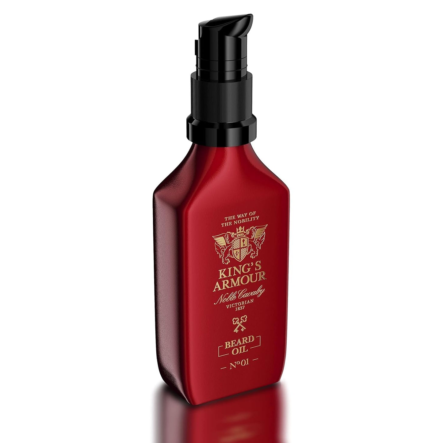 King's Armour Beard Oil - Softens, Strengthens, Grows & Conditions Beard - Unique Oils of Jojoba, Argan and Sweet Almond - Refreshes All Day Long with Its Magical Fragrance 50 ml (1.69 Fl Oz)