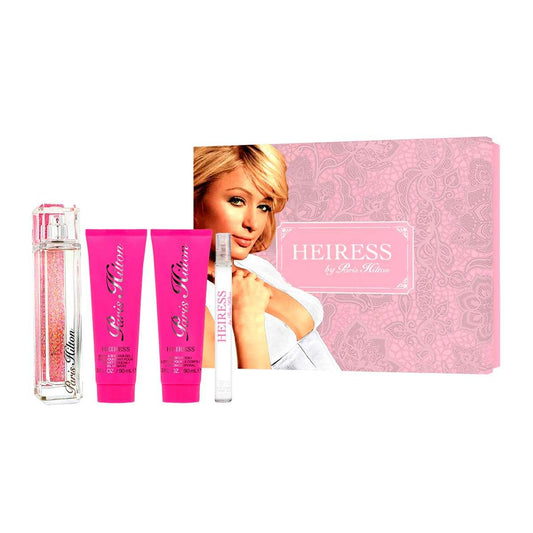 Paris Hilton by Paris Hilton for Women - 4 Pc Gift Set 3.4oz EDP Spray, 0.34oz EDP Spray, 3oz Body Lotion, 3oz Bath and Shower Gel