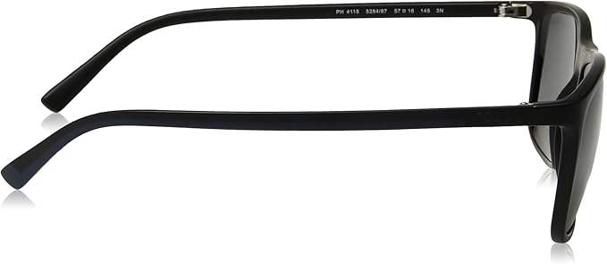 Polo Ralph Lauren PH 4115 5284-87 - Matte Black-Dark Grey by Ralph Lauren for Men - 57-16-145 mm Sunglasses