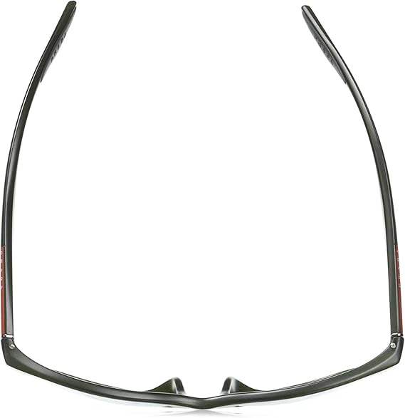 Prada SPS 03O ROS-2D2 - Military Green Semi Shiny-Grey-Rose Gold by Prada for Men - 55-18-140 mm Sunglasses