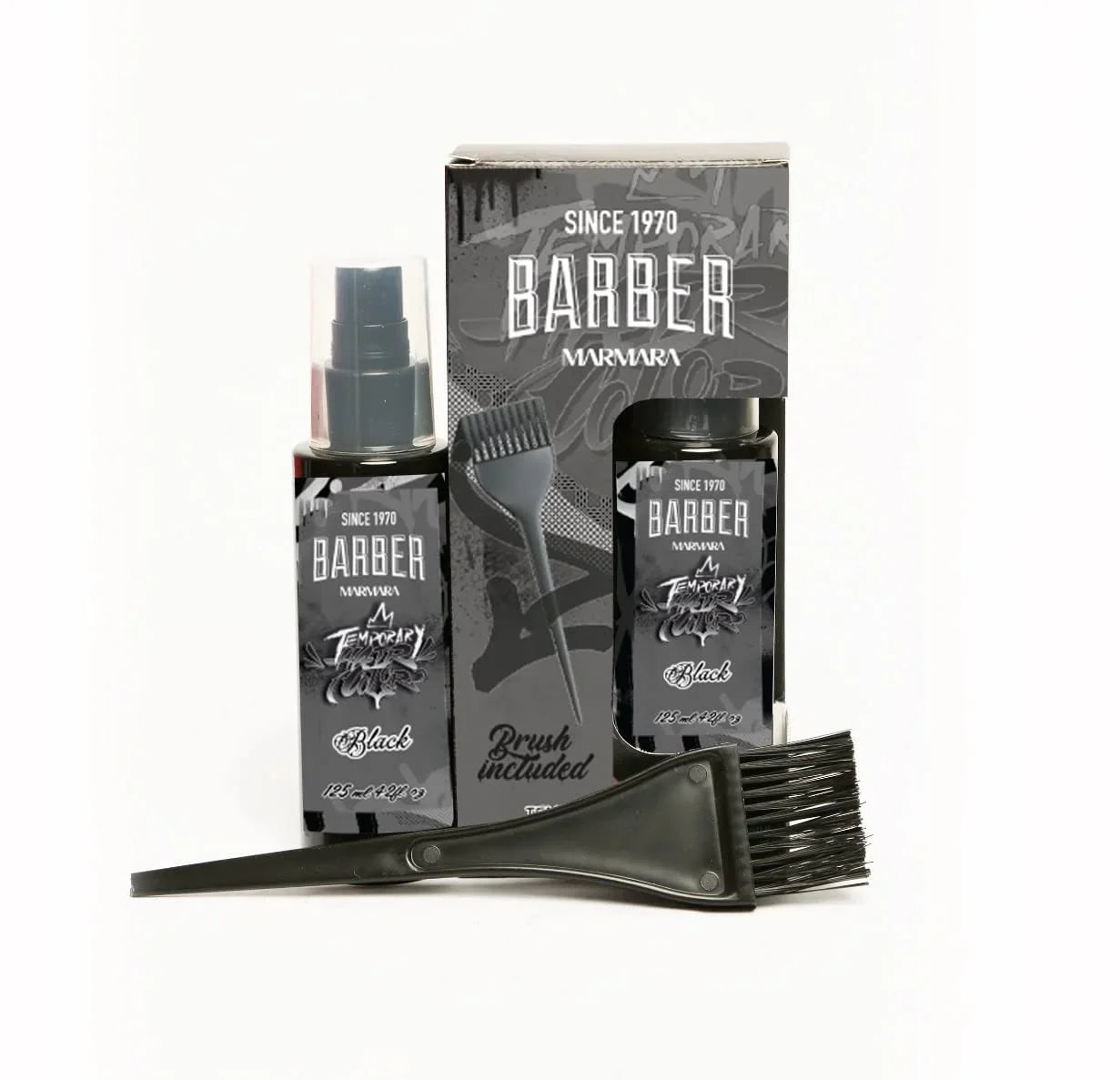 Marmara Barber Temporary Hair Color - Black 125ml / 4.2 oz Multipack