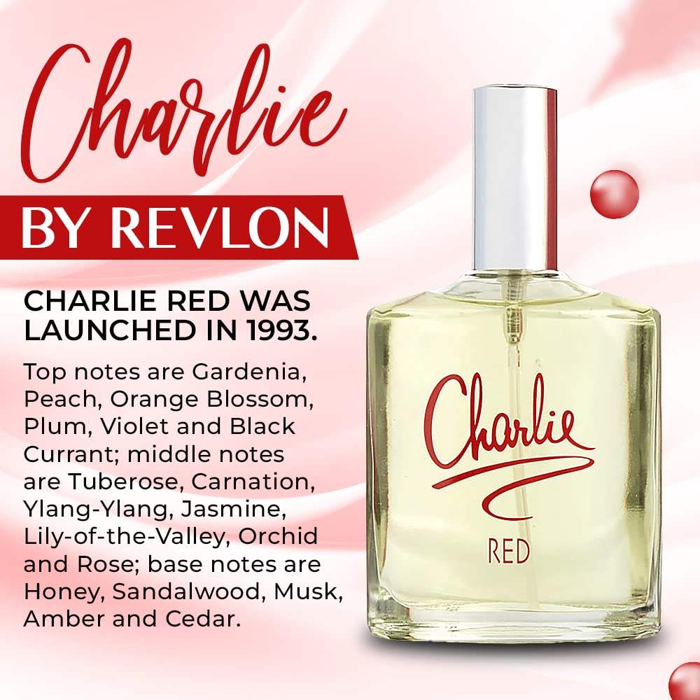 Charlie Red by Revlon for Women - 3.3 oz EDT Spray