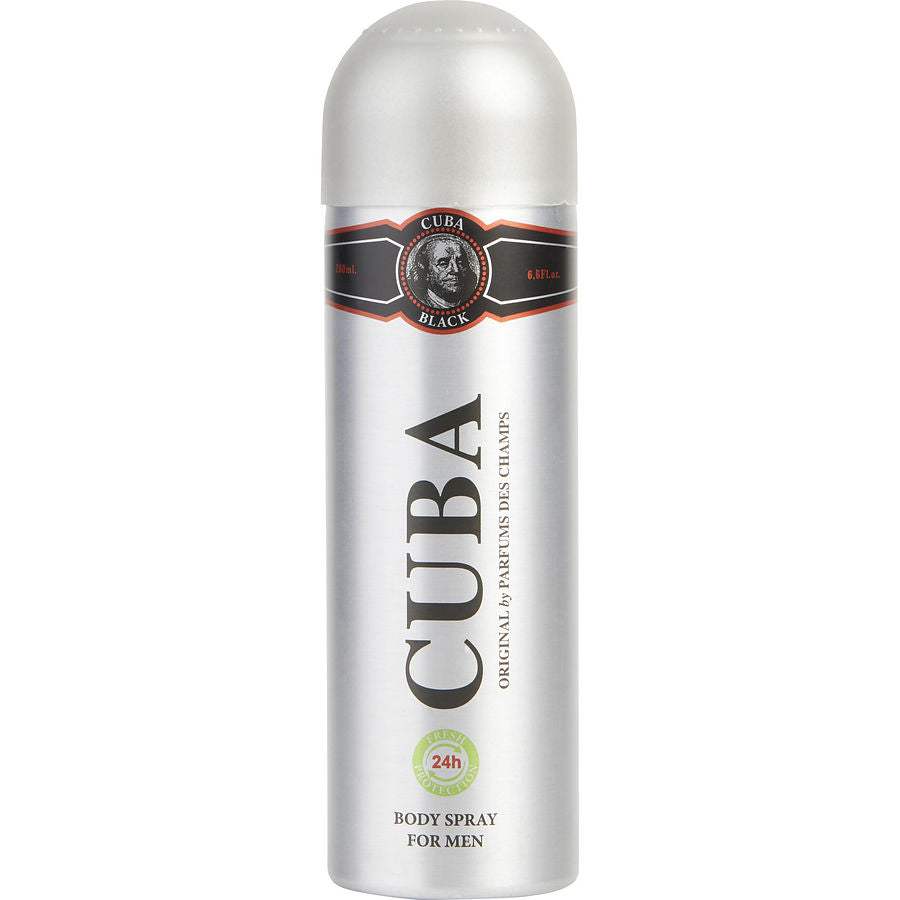 Cuba Black by Cuba for Men - 6.6 oz Body Spray