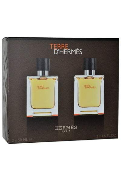 Terre DHermes by Hermes for Men - 2 Pc Gift Set 2 x 1.6oz EDT Spray