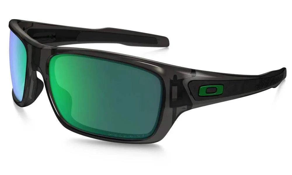 Oakley OO9263-09 Turbine - Grey Smoke-Jade Iridium Polarized by Oakley for Men - 65-17-132 mm Sunglasses