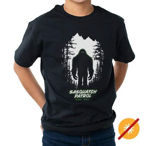 Kids Crew Tee - Sasquatch - Black by DelSol for Kids - 1 Pc T-Shirt (YS)
