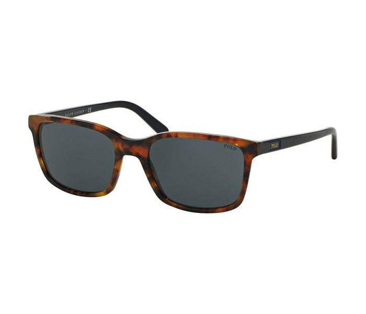 Polo Ralph Lauren PH 4103 5549-87 - Jerry Tortoise-Grey Blue by Ralph Lauren for Men - 56-19-145 mm Sunglasses