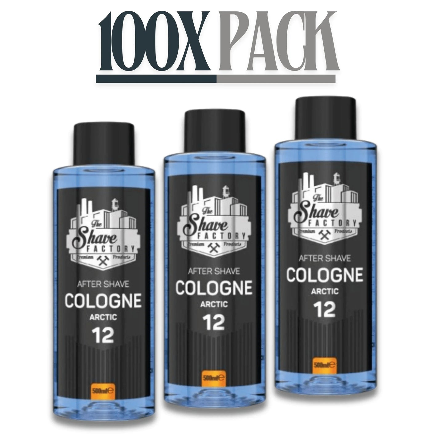 The Shave Factory After Shave Cologne 12 Arctic 500ml / 16.9 oz Multipack
