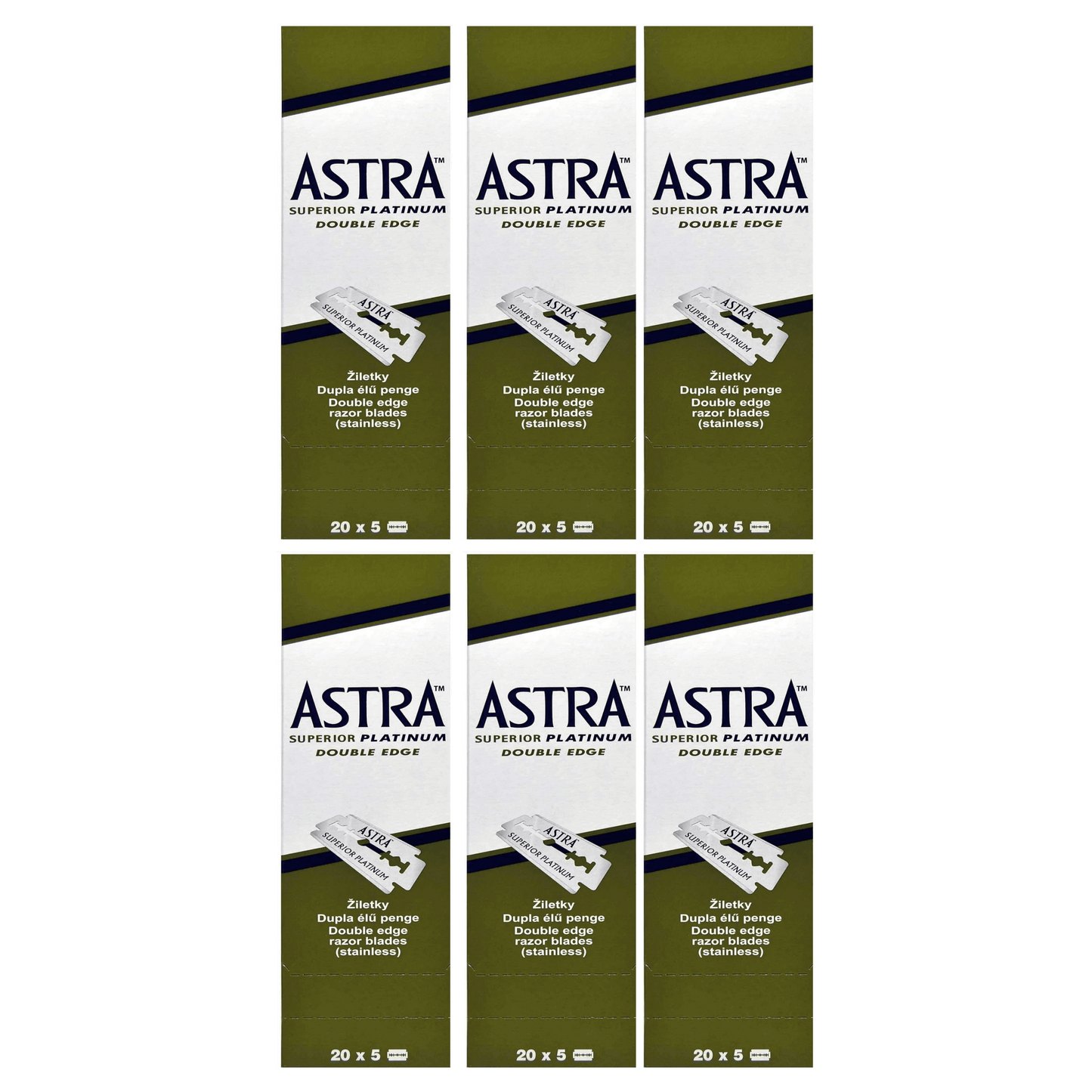 Astra Double Edge Blade (Green) - BarberSets