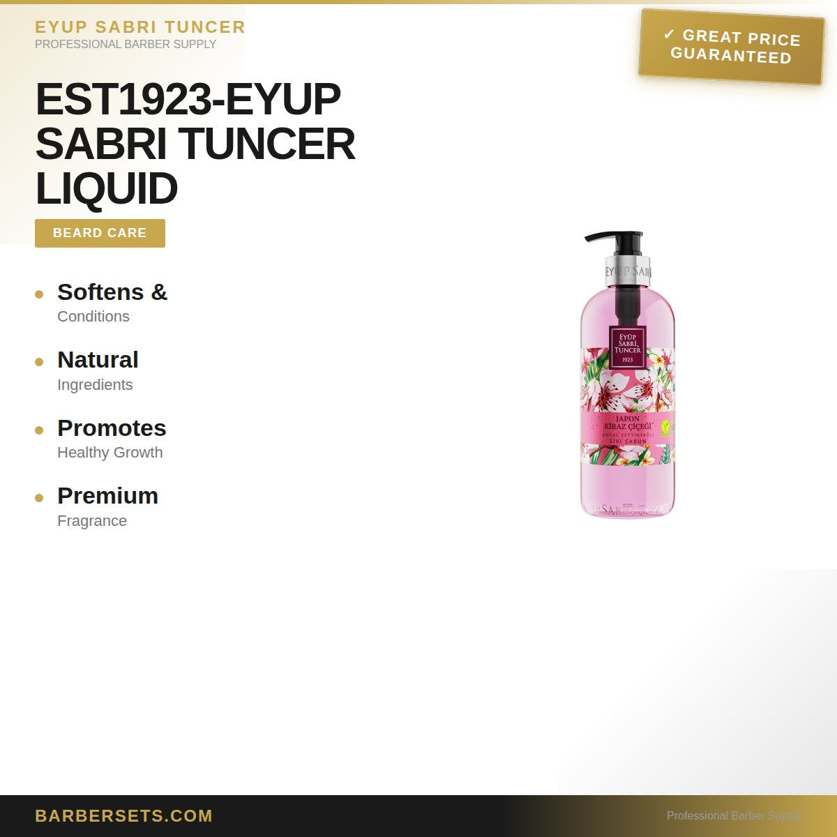EYUP SABRI TUNCER EST1923-EYUP SABRI TUNCER LIQUID SOAP NATURAL OLIVE OIL JAPANESE CHERRY BLOSSOM 500 ML  LIQUID SOAP NATURAL OLIVE OIL BODRUM MANDARİN 500 ML