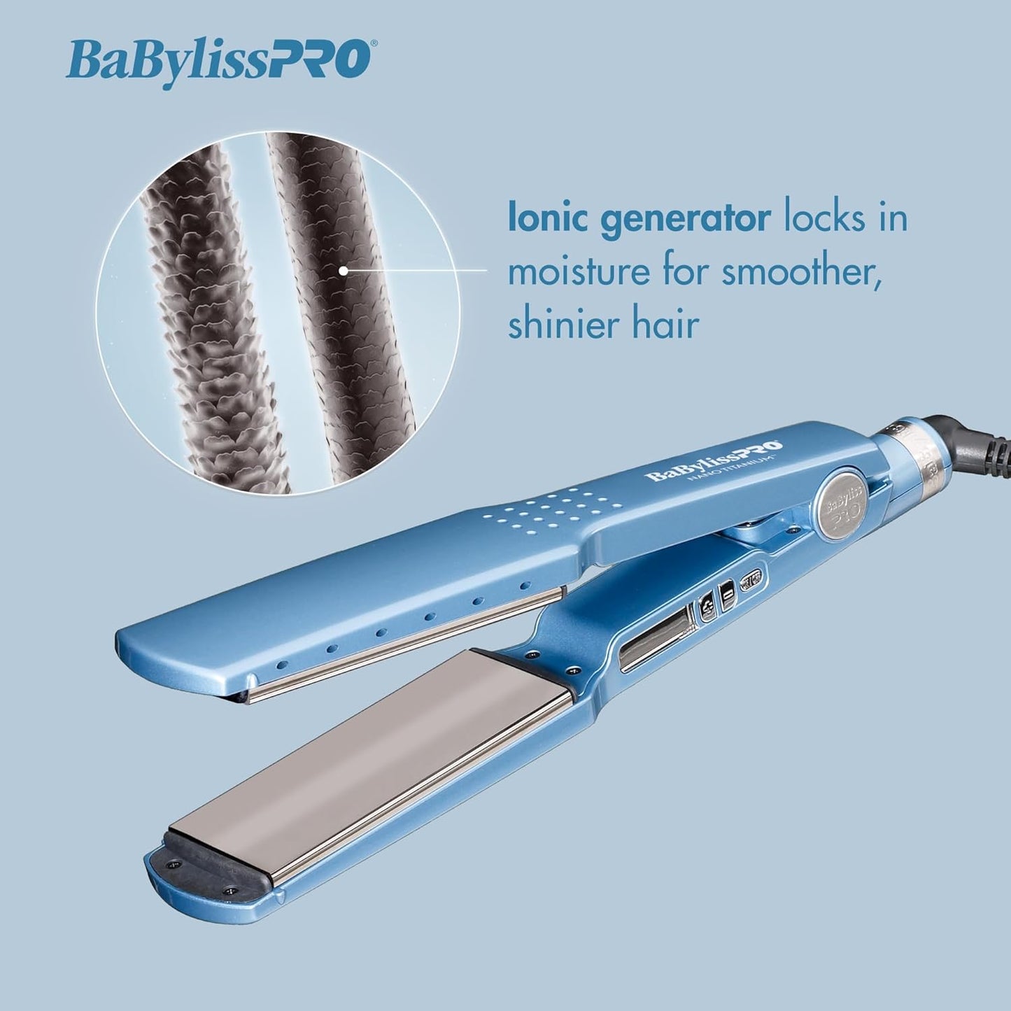 BaBylissPRO Nano Titanium ¼" Titanium-Plated Straightening Iron