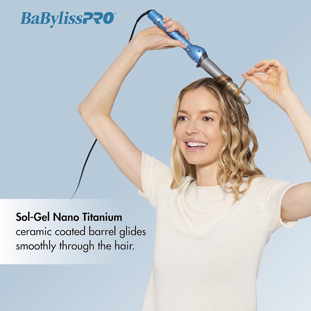 BaBylissPRO Nano Titanium 1¼" ¾" ConiCurl Iron