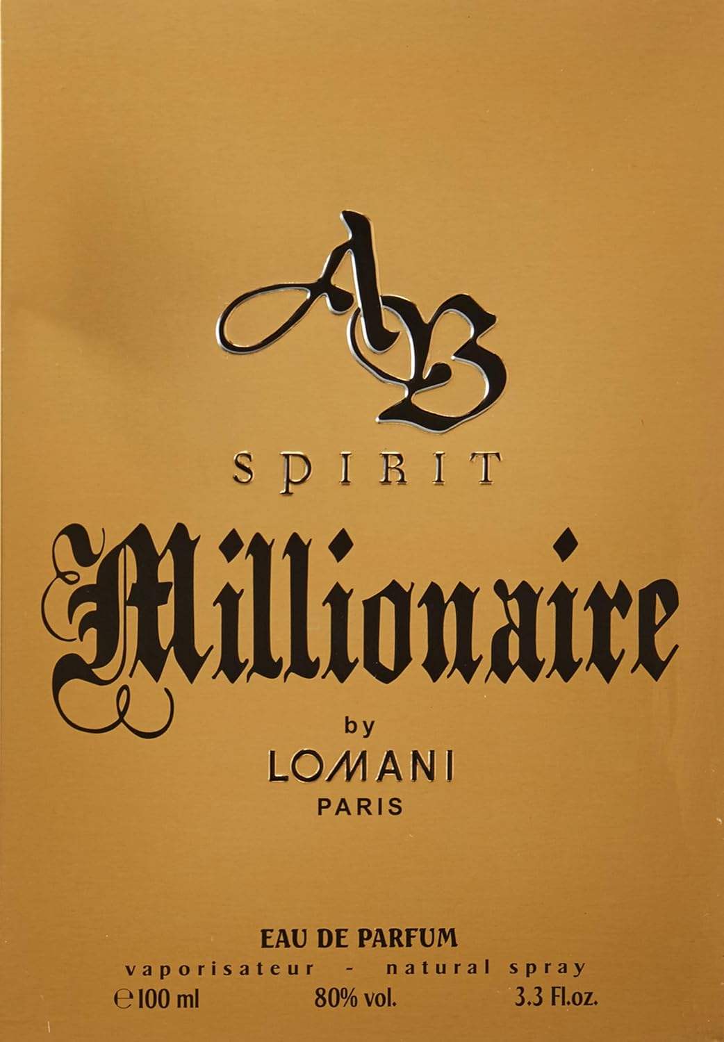 AB Spirit Millionaire by Lomani for Men - 3.3 oz EDP Spray