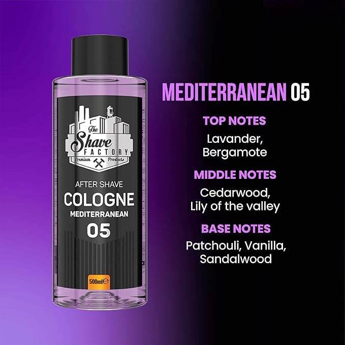 The Shave Factory After Shave Cologne 05 Mediterranean 16.oz