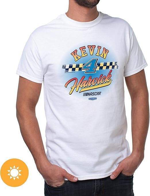 NASCAR Mens Classic Crew Tee - Kevin Harvick - 8 White by DelSol for Men - 1 Pc T-Shirt (XL)