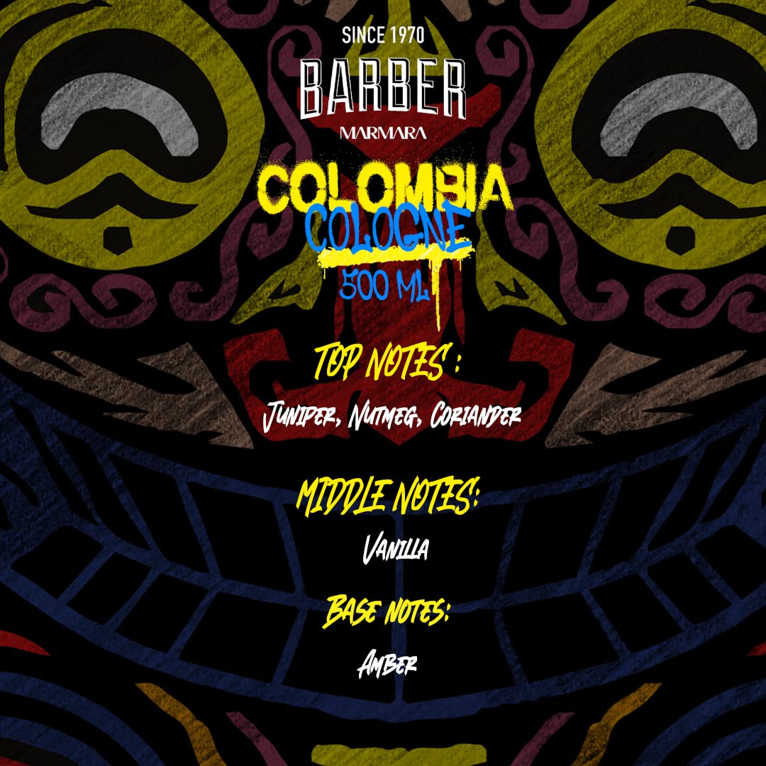 Marmara Barber Aftershave Cologne Colombia 16.9 oz Multipack