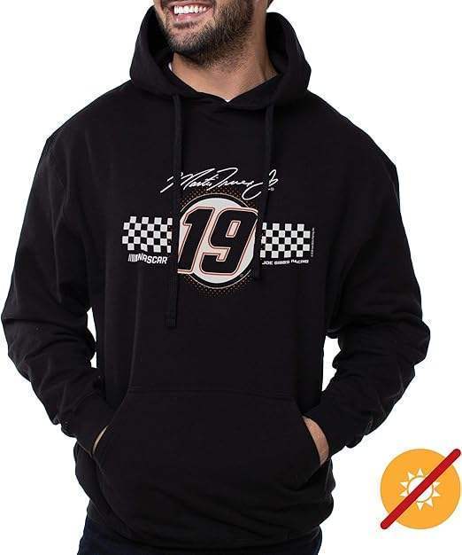 NASCAR Hooded Sweatshirt - Martin Truex Jr - 1 Black by DelSol for Men - 1 Pc T-Shirt (M)