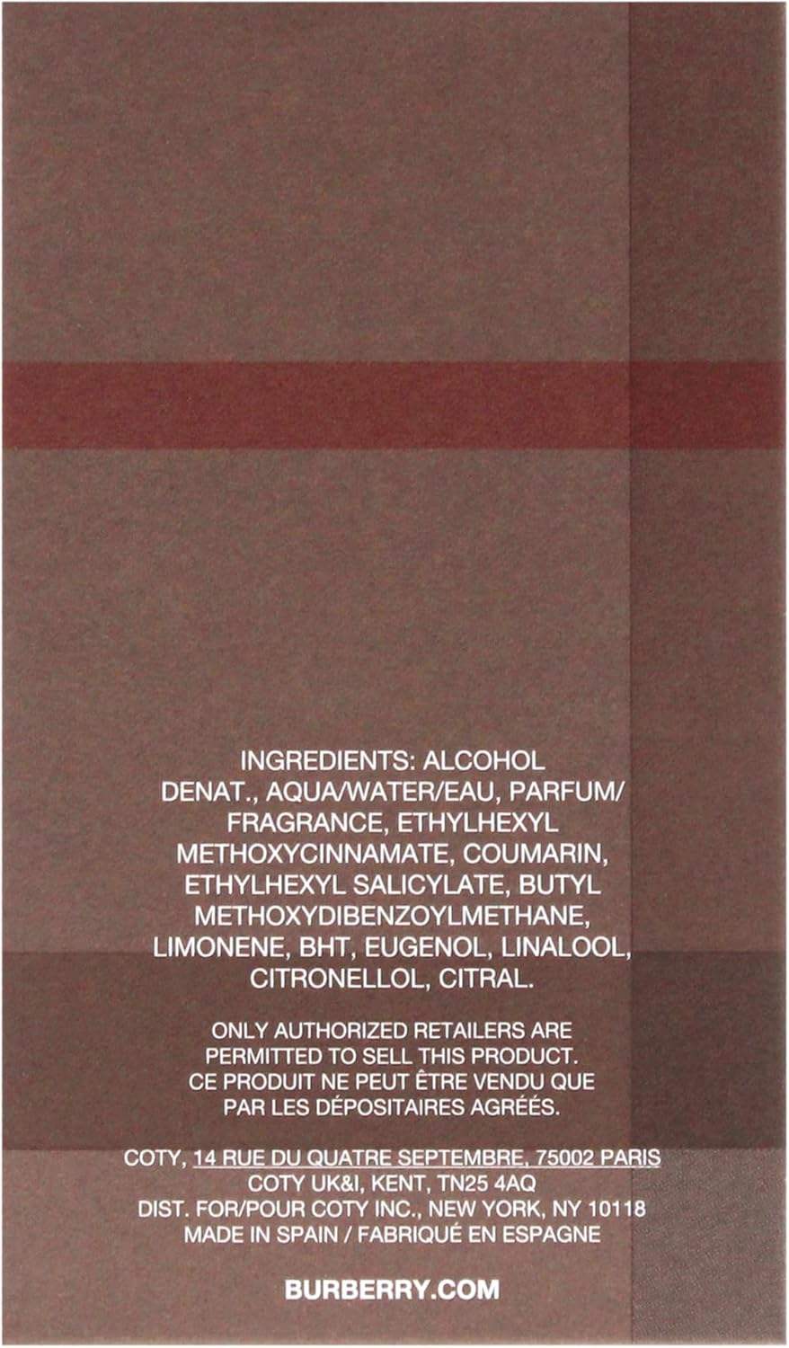 Burberry London by Burberry for Men - 1.6 oz EDT Spray