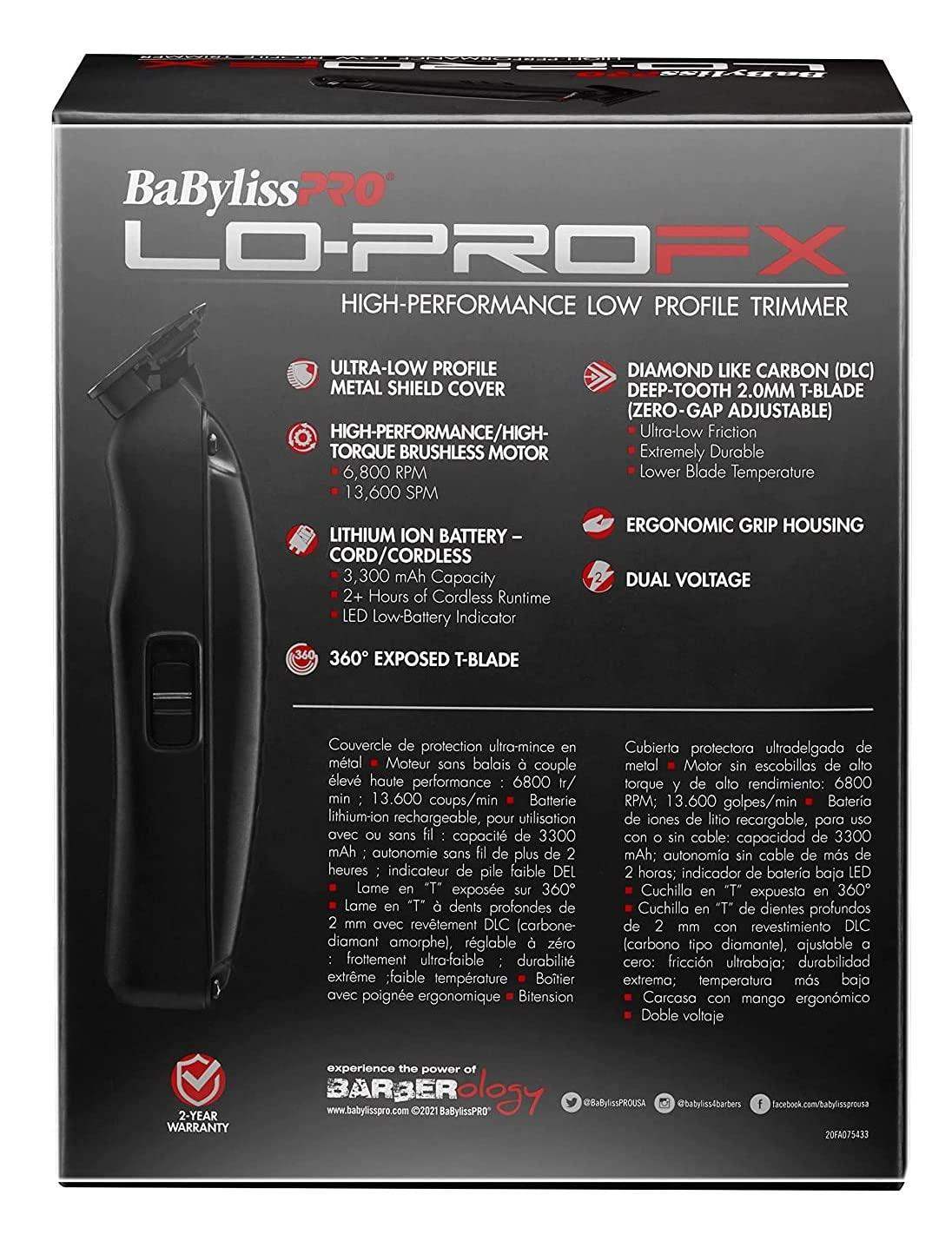 BABYLISS PRO LO-PROFX High-Performance Low Profile Trimmer BB-FX726 - BarberSets
