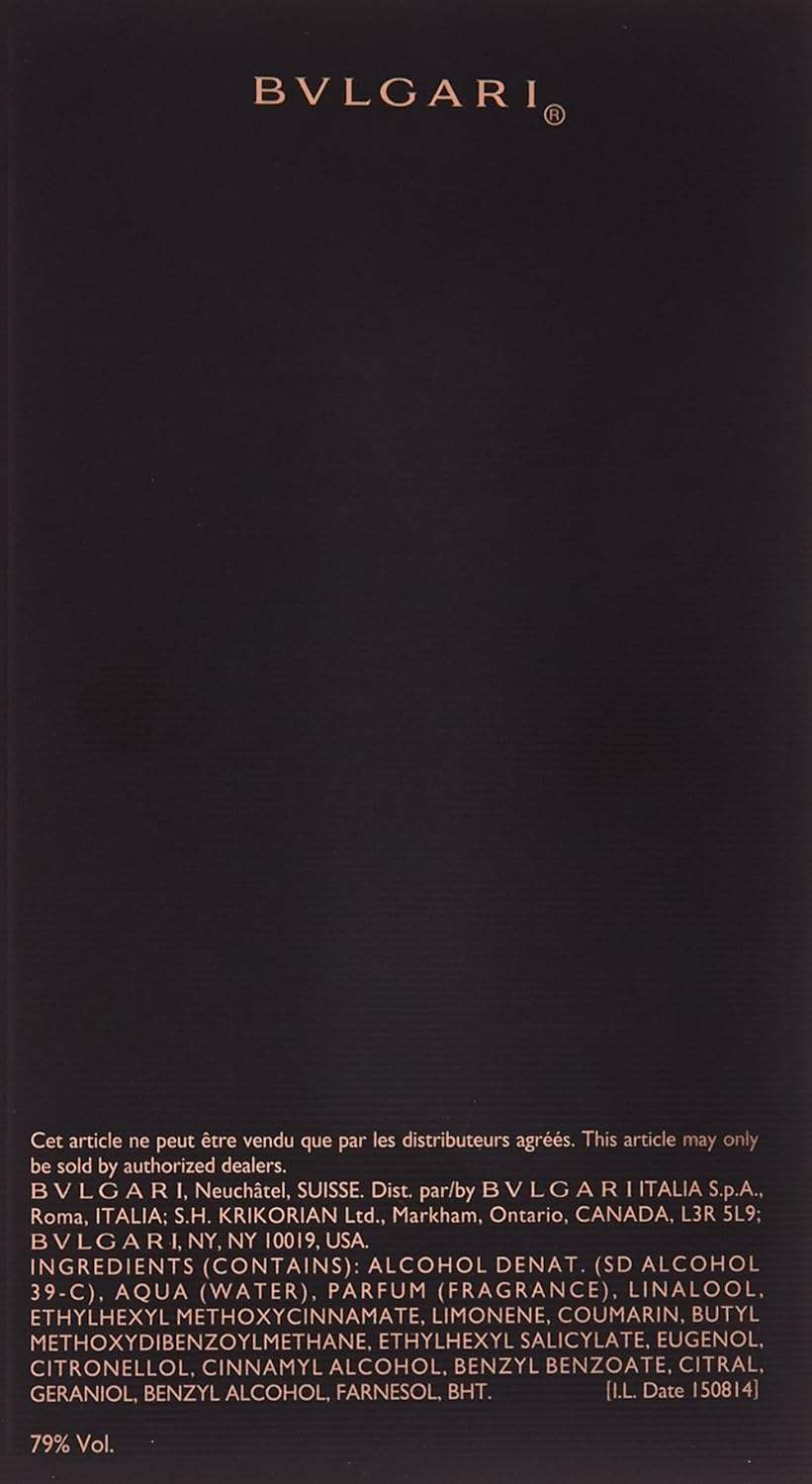 Bvlgari Man In Black by Bvlgari for Men - 3.4 oz EDP Spray